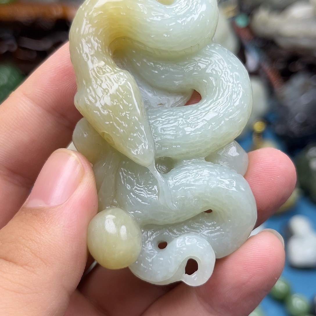 和田玉未镶嵌挂件