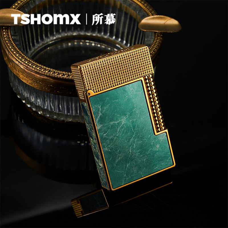 TSHOMX【金石纹】纯铜一体朗声打火机高端商务生日节日送礼送男友