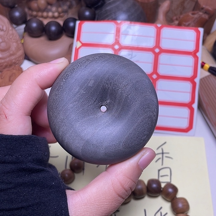 檀香木手串/手链老山檀香阴沉面包圈微暇