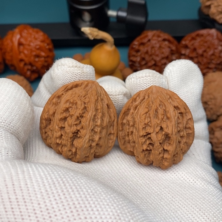 把件文玩核桃34密纹手捻