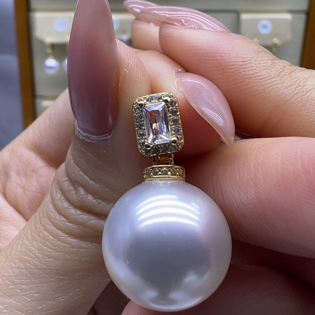 颈饰淡水珍珠银S925镶嵌