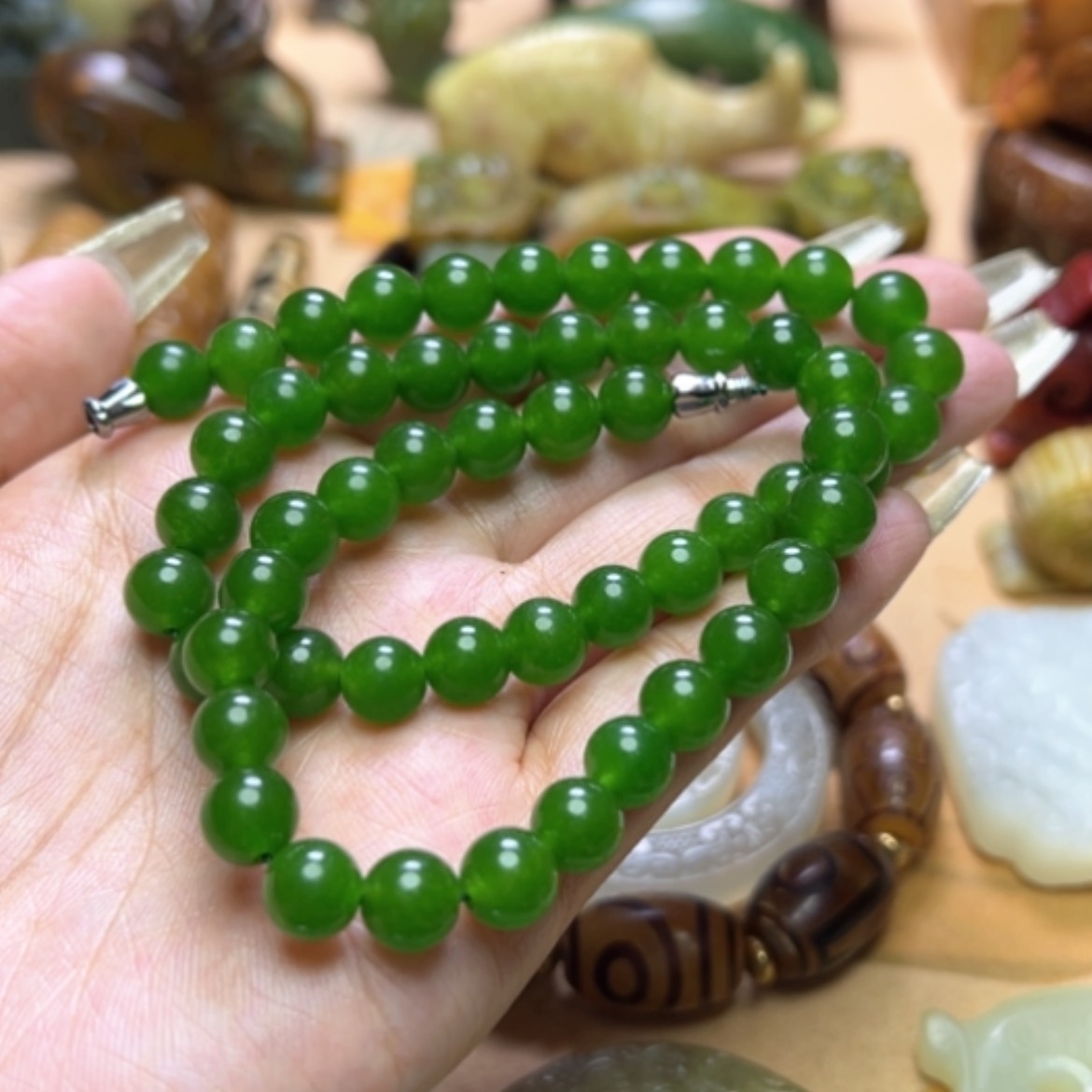 【闪购商品】蛇纹石玉颈饰未镶嵌