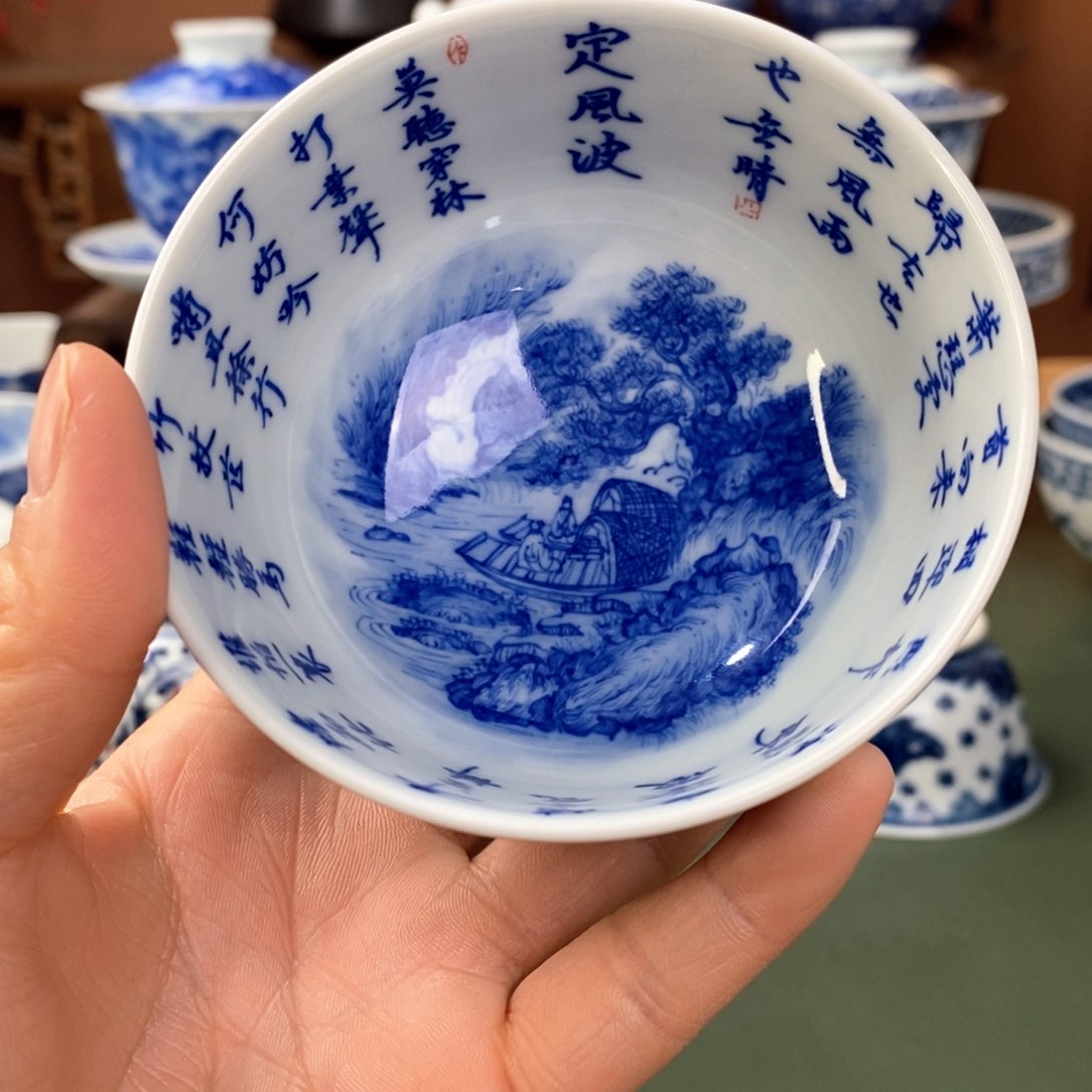 杯景德镇陶瓷手工手绘