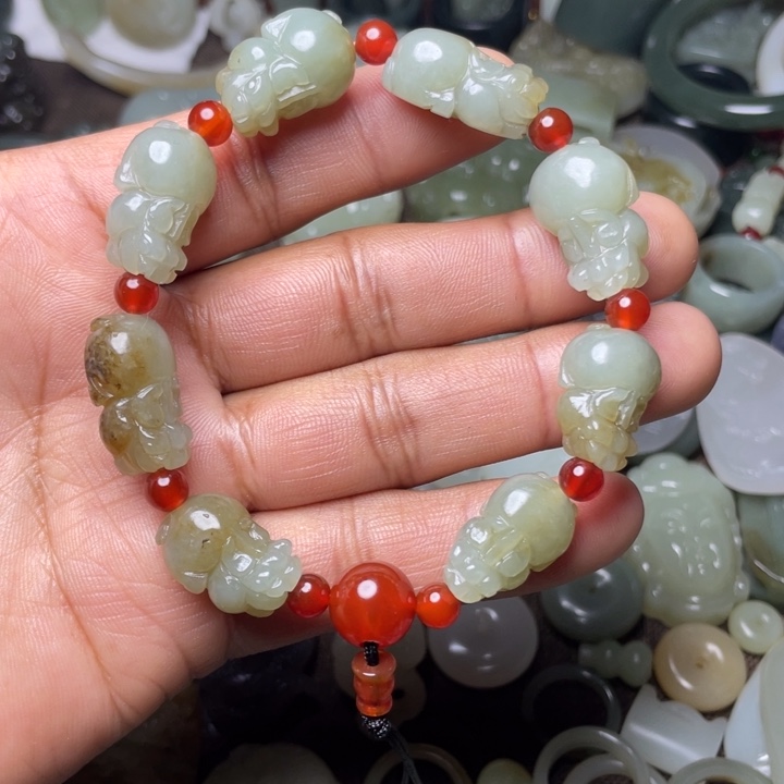 和田玉手链未镶嵌