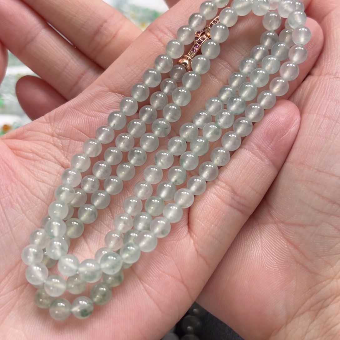 颈饰未镶嵌翡翠缅甸翡翠