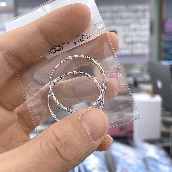 无925银纯银耳圈纯银