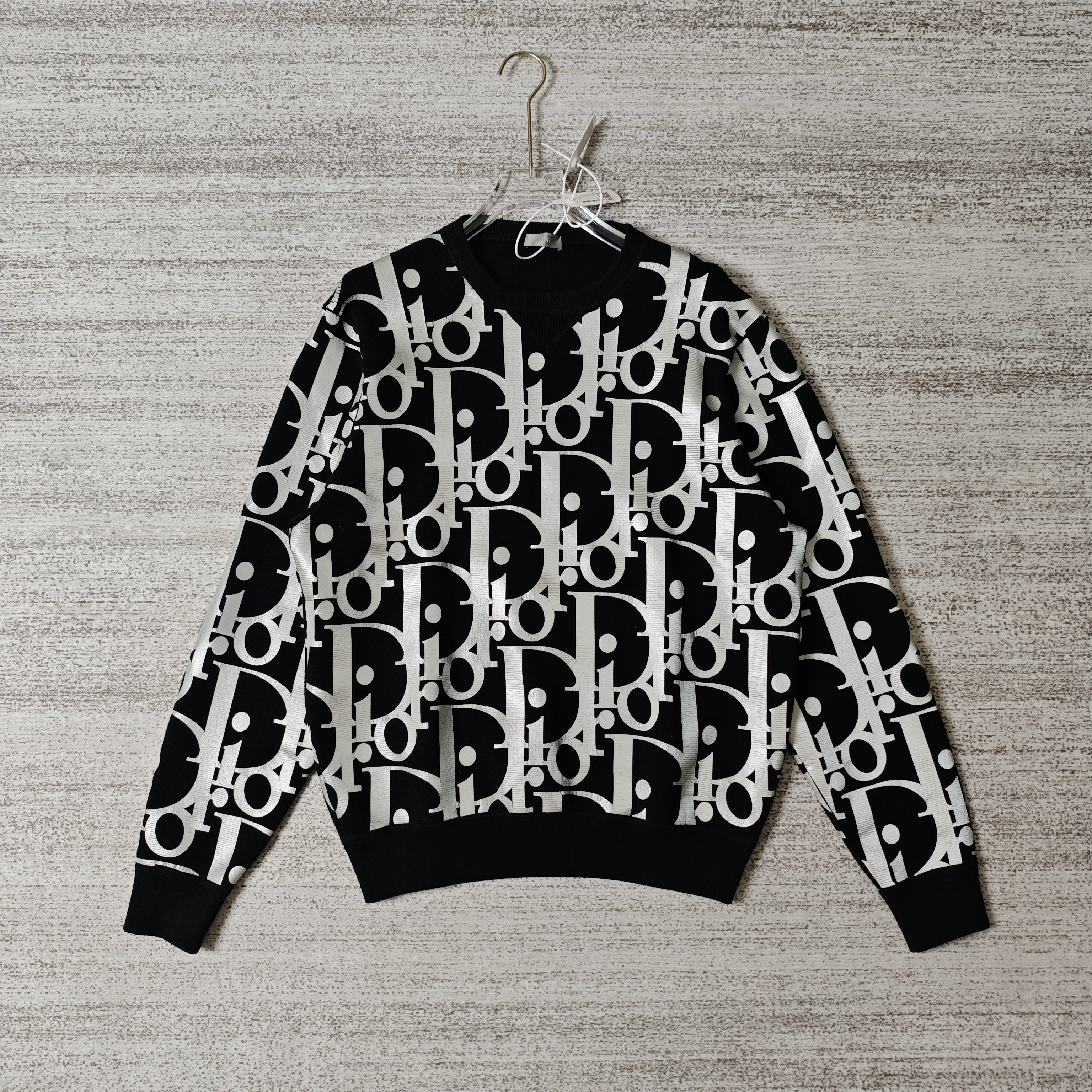 99新 DIOR/迪奥 老花满印logo卫衣/尺码L＃9507