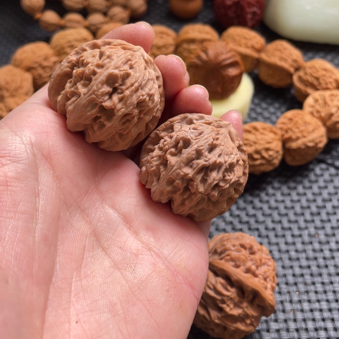 吊坠文玩核桃白狮子36全品