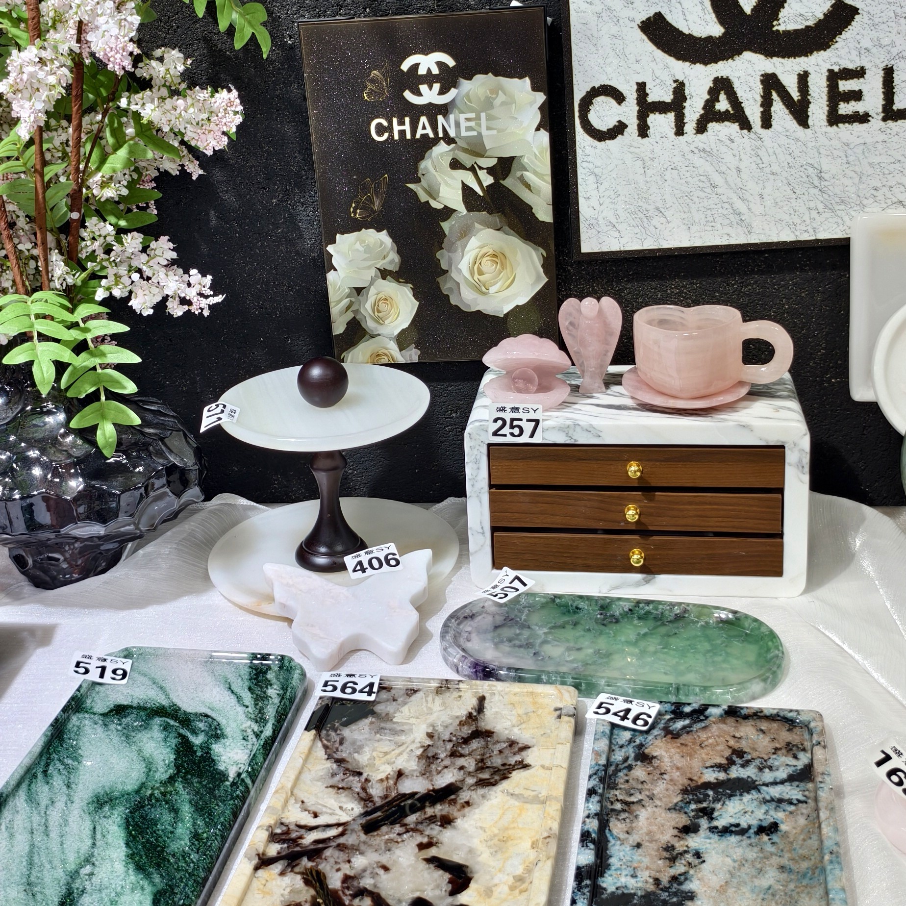 【活动FU米链接】天然大理石奢石玉石托盘