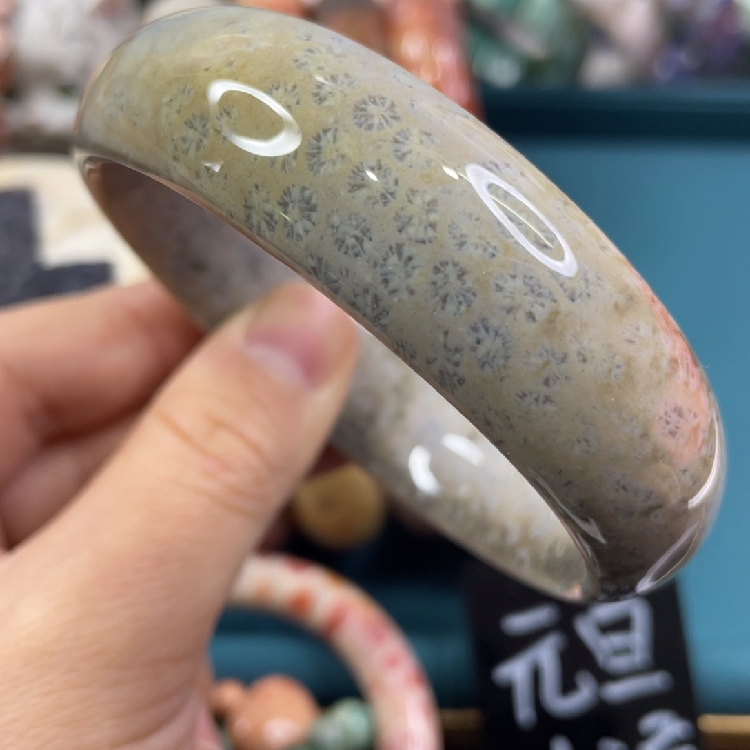 未镶嵌手镯硅化玉