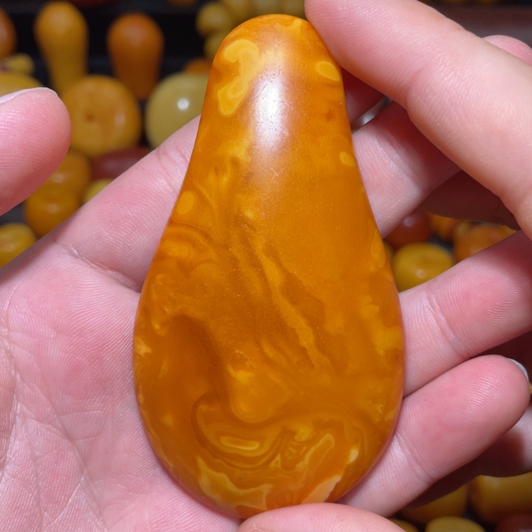琥珀未镶嵌裸石葫芦