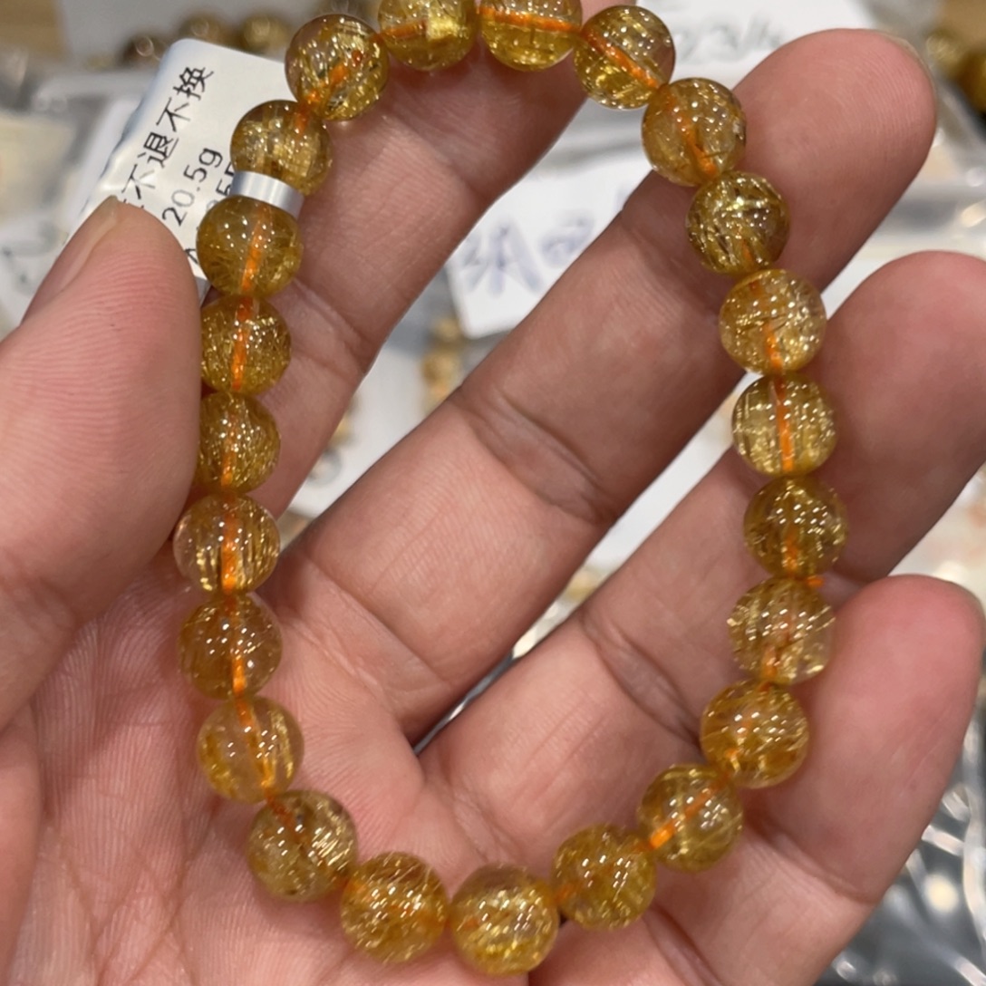 水晶手链未镶嵌aaa036钛晶