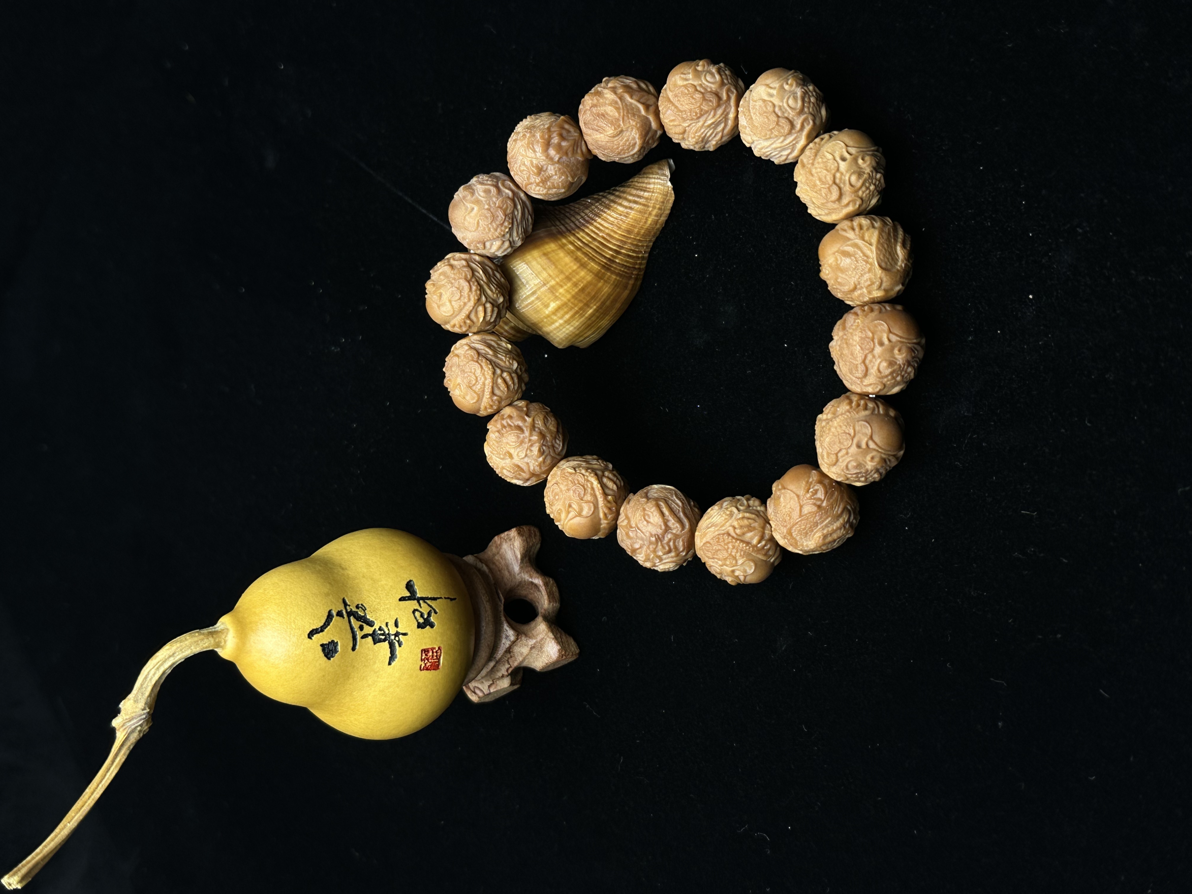 九色猴头手串—15.5【龙蛇之变】（全品）
