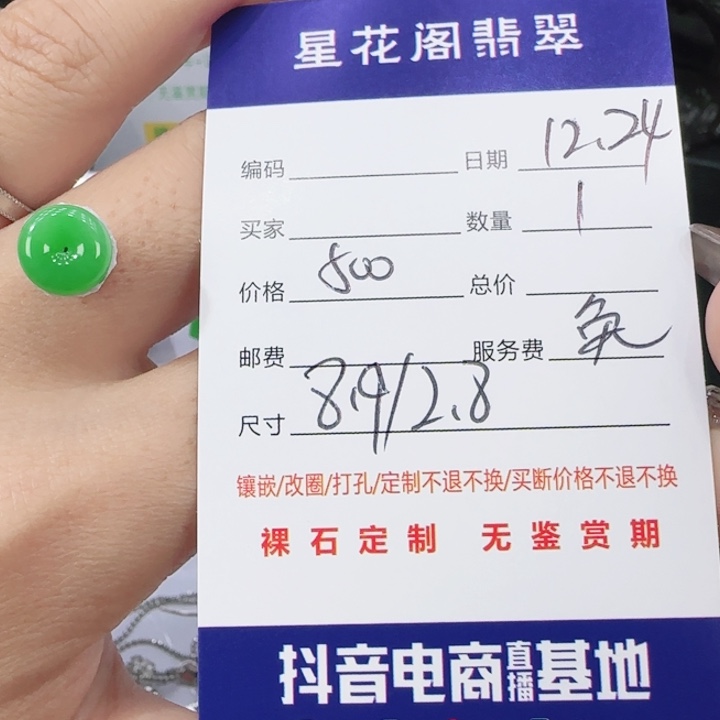 一***界翡翠未镶嵌吊坠(不含链)