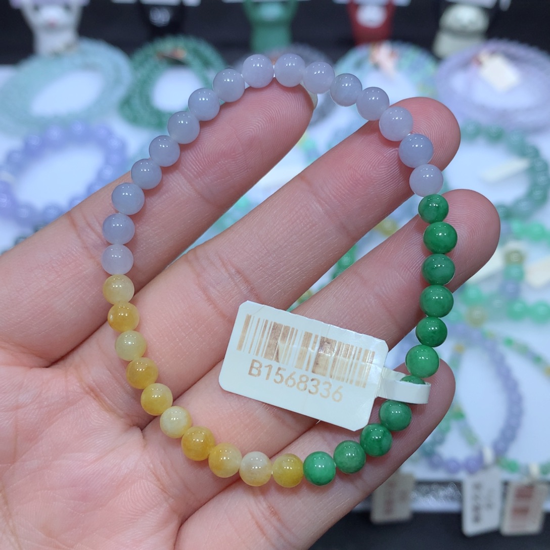 翡翠未镶嵌手串天然