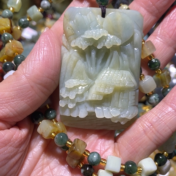 岫玉岫玉吊坠未镶嵌