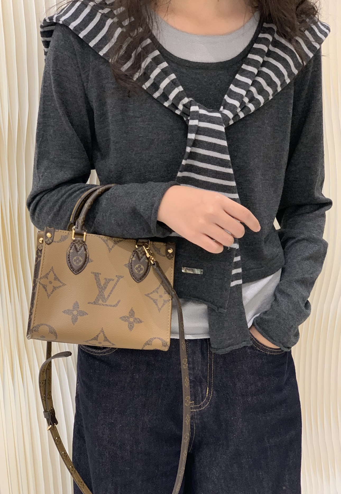 全新未使用 LouisVuitton/路易威登 onthego bb老花包/优品