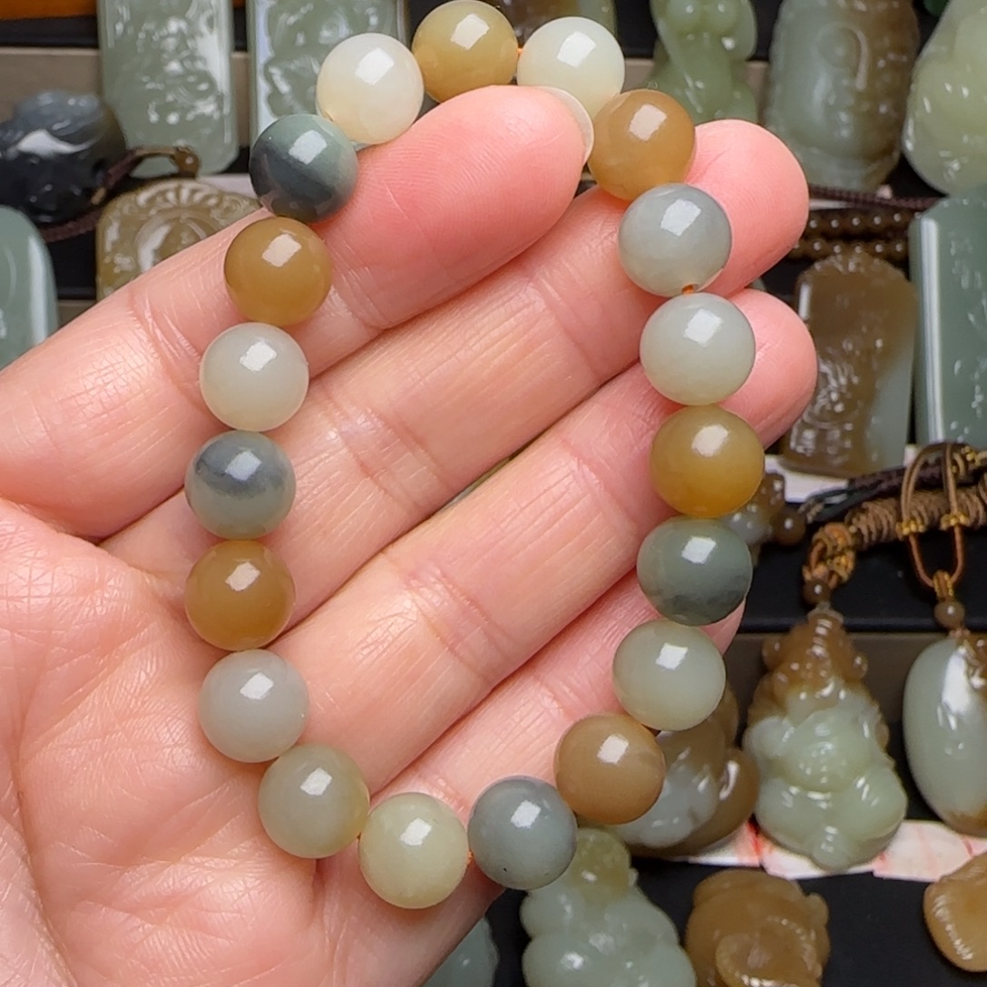 和田玉未镶嵌手链