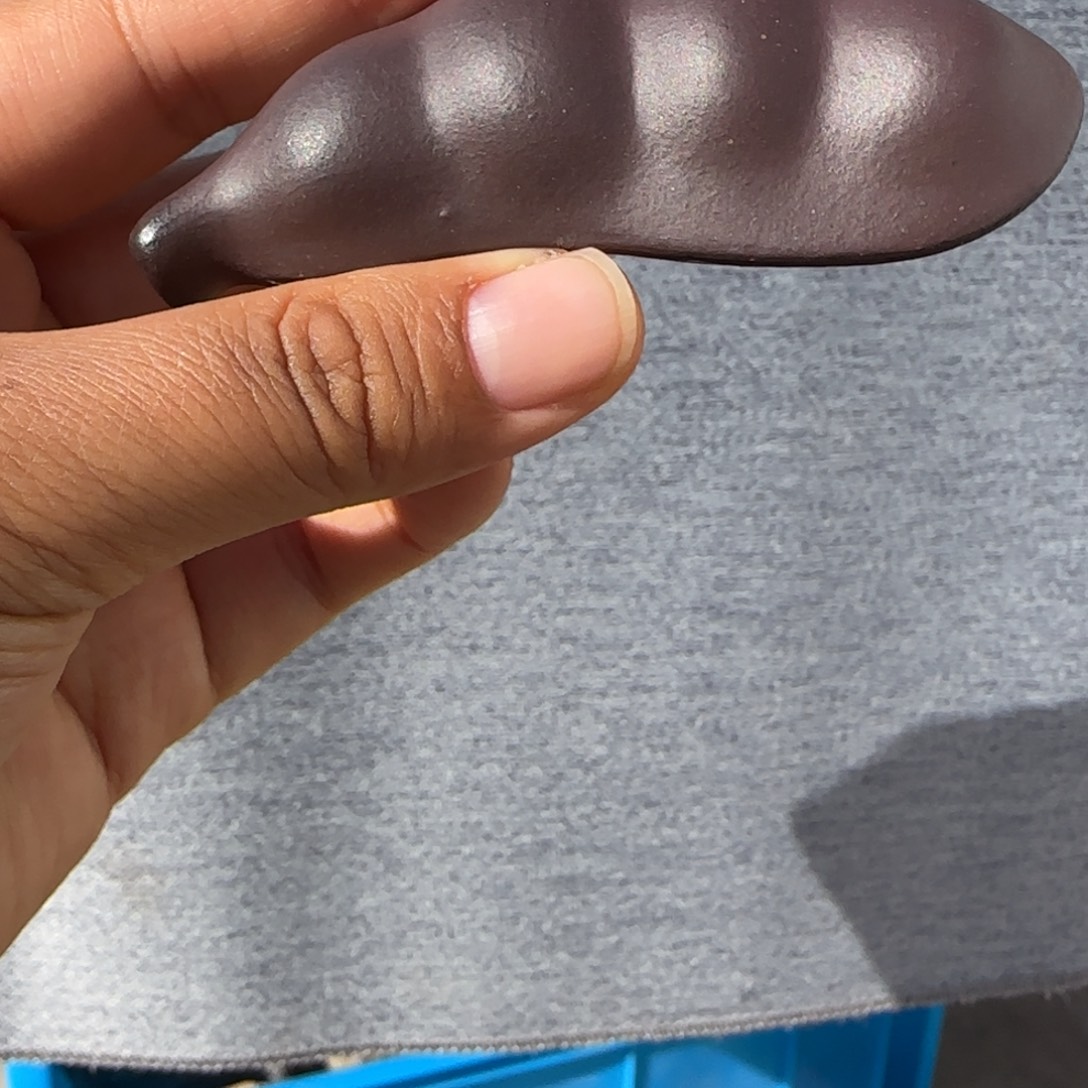 无***奇紫砂茶宠四号井底槽青豆荚泥料体验