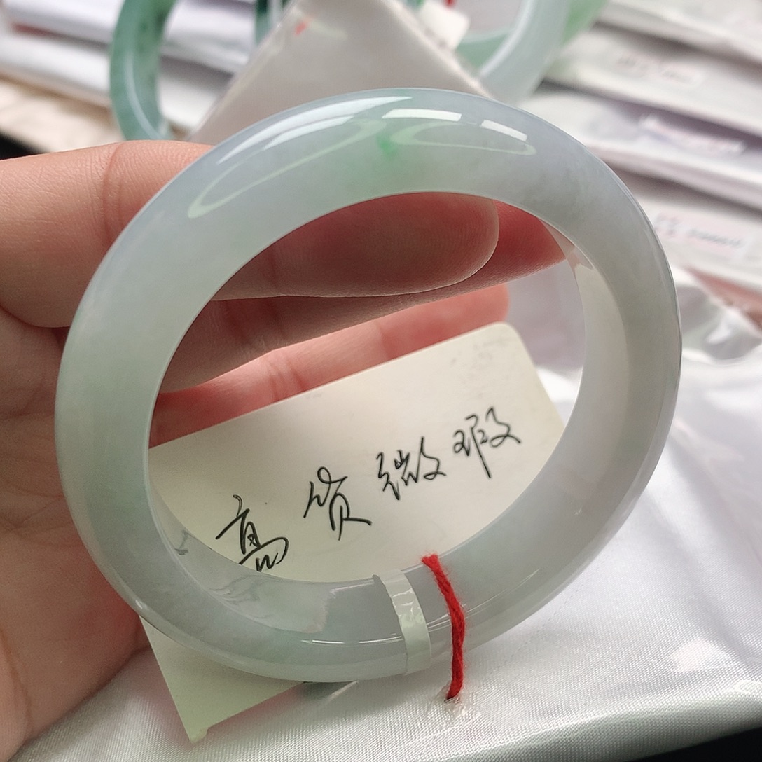 翡翠未镶嵌手镯缅甸53.54