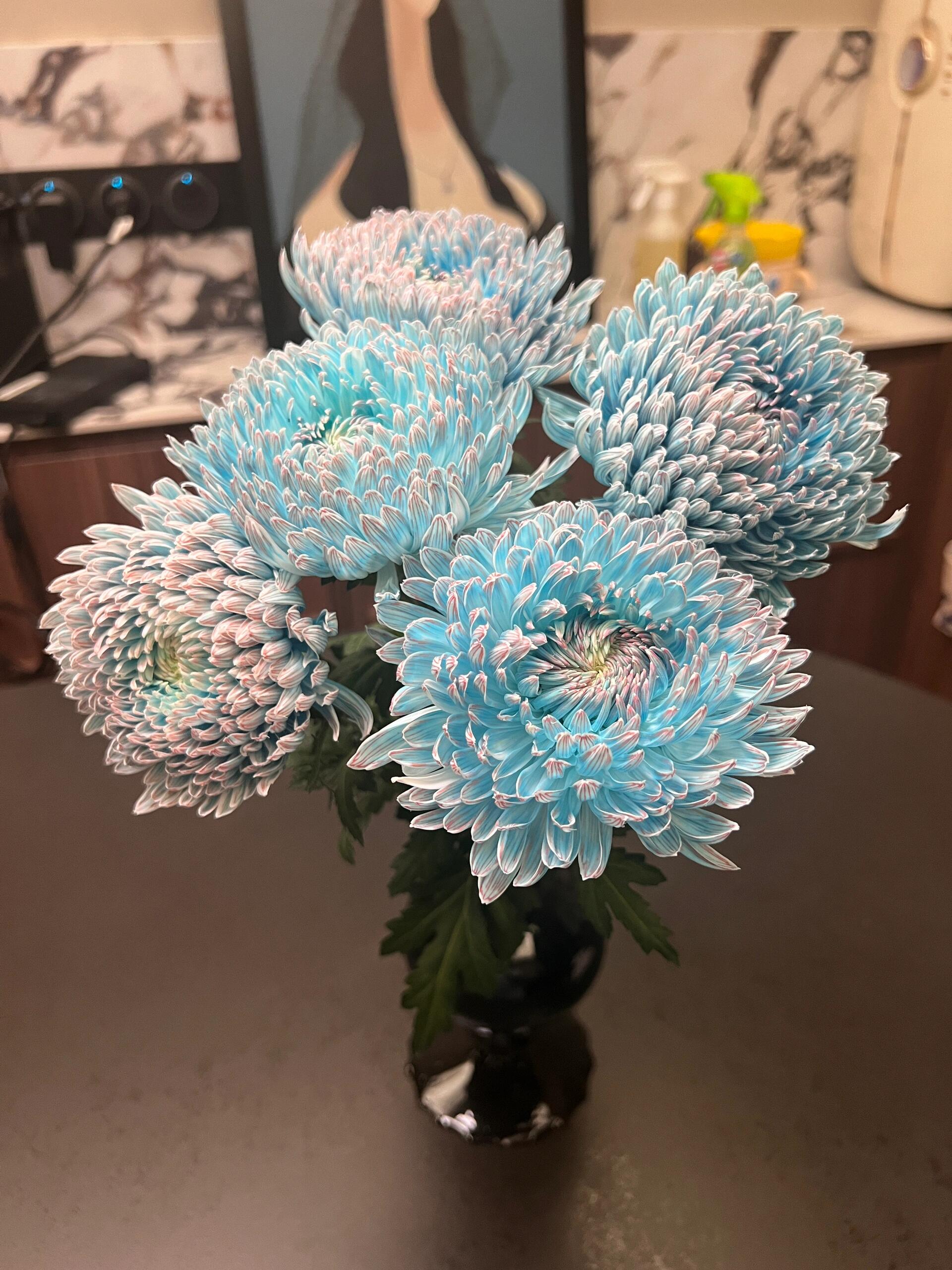 【半岛花铺】青花瓷牡丹菊家用插花任意两单升级顺丰冷链包邮