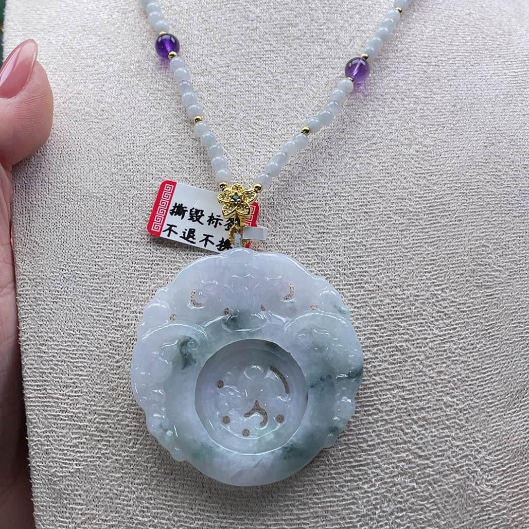 翡翠未镶嵌颈饰代编织