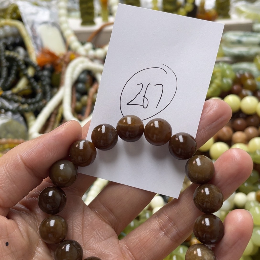 蛇纹石玉手链未镶嵌雪*君