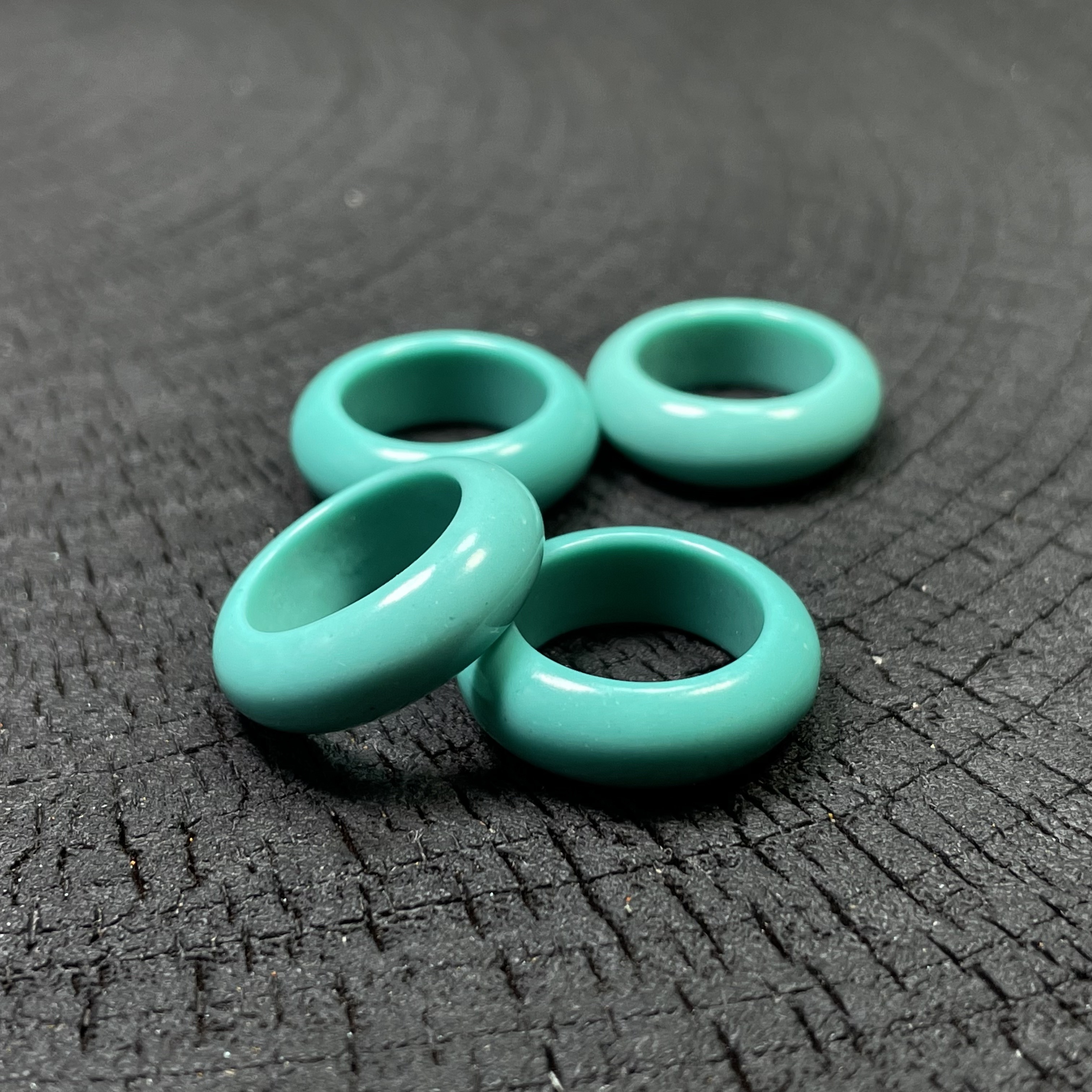 6710文玩配饰跑环高瓷高蓝戒指配串神器配星月散珠批发