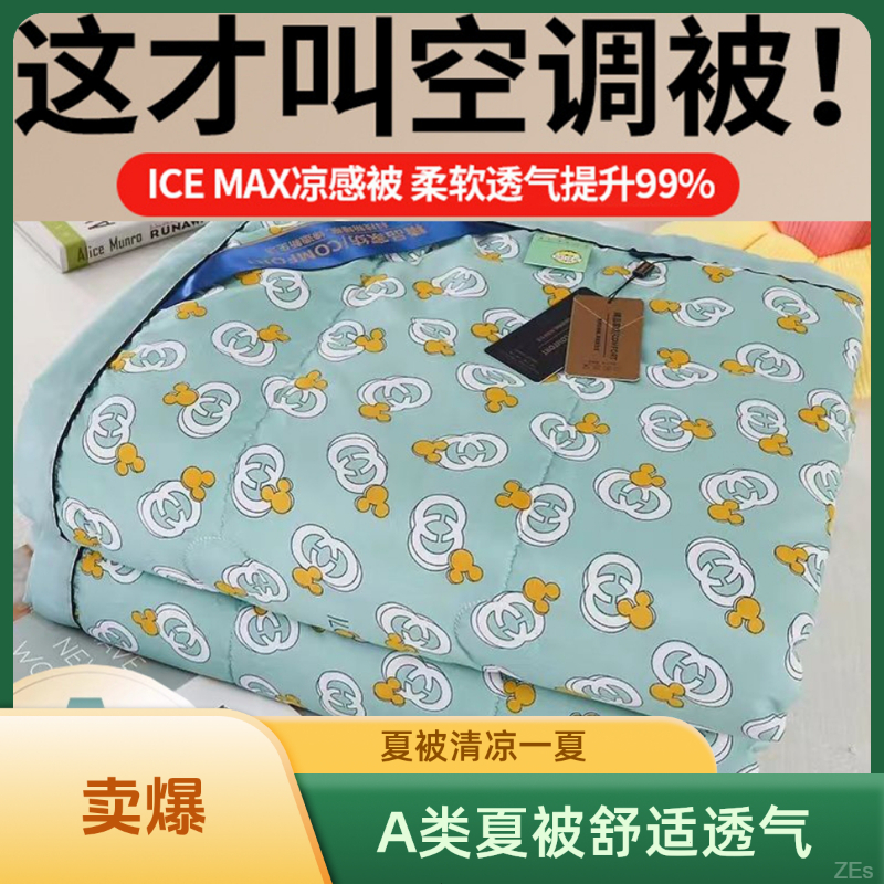 A类夏季夏凉被/空调被/免洗被/夏天款透气凉爽丝滑夏被家用