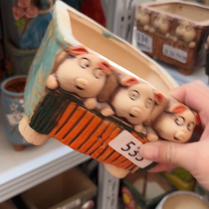 粗陶材质多肉花盆