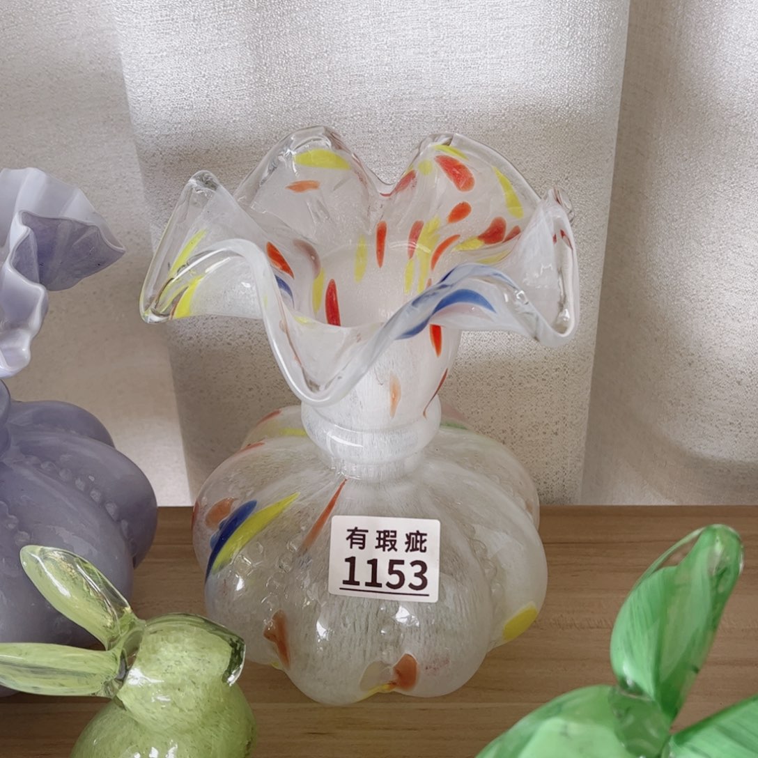 琉璃1153微瑕 花瓶摆件