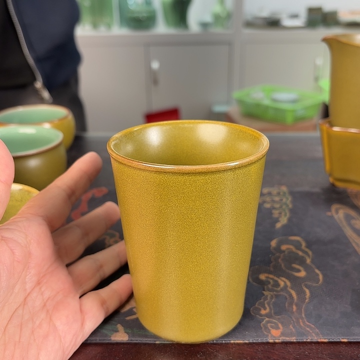 龙泉云间青瓷小米茶器