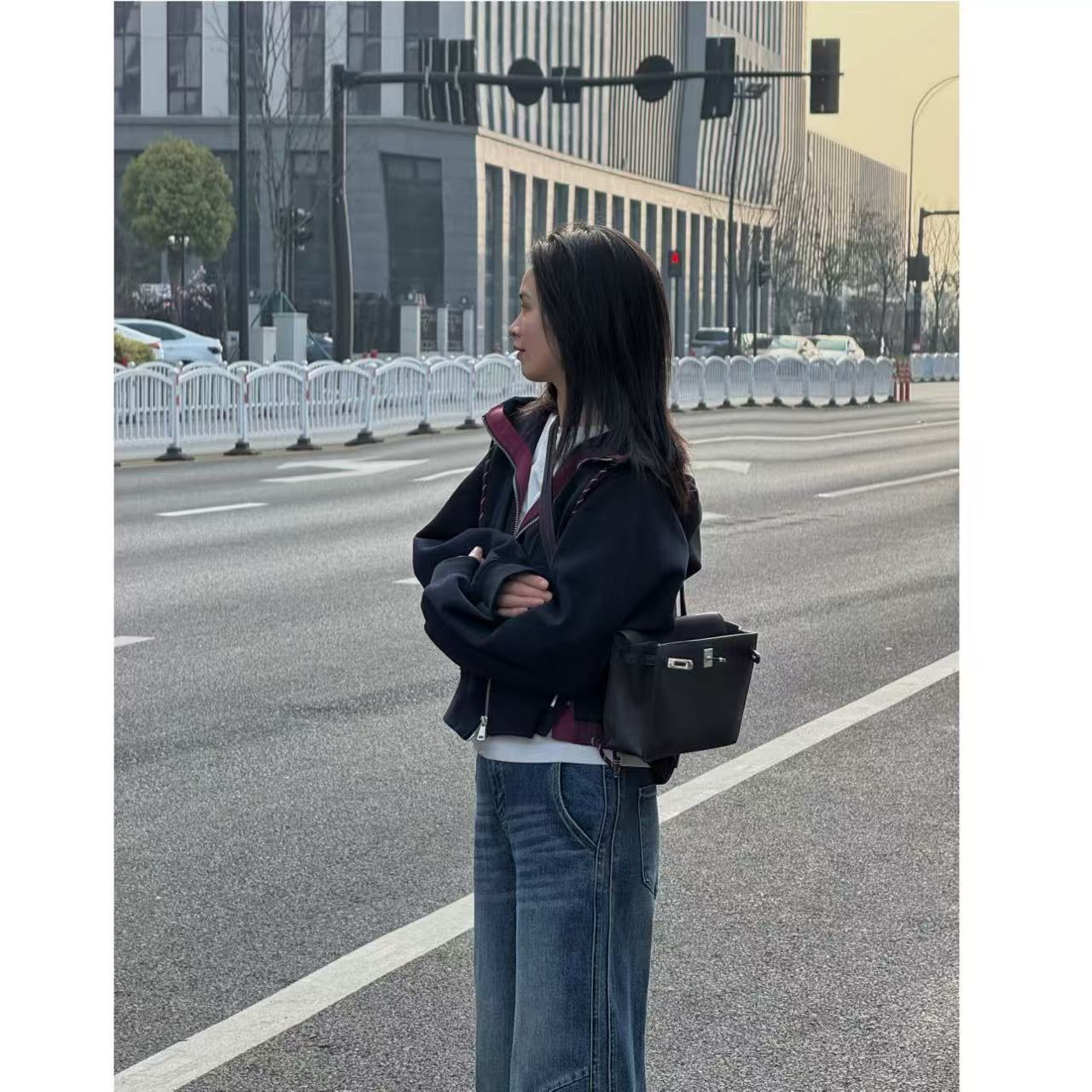 【MEINLY  CHEN】【蓝色之恋】高端设计师款时尚休闲潮流卫衣8252054