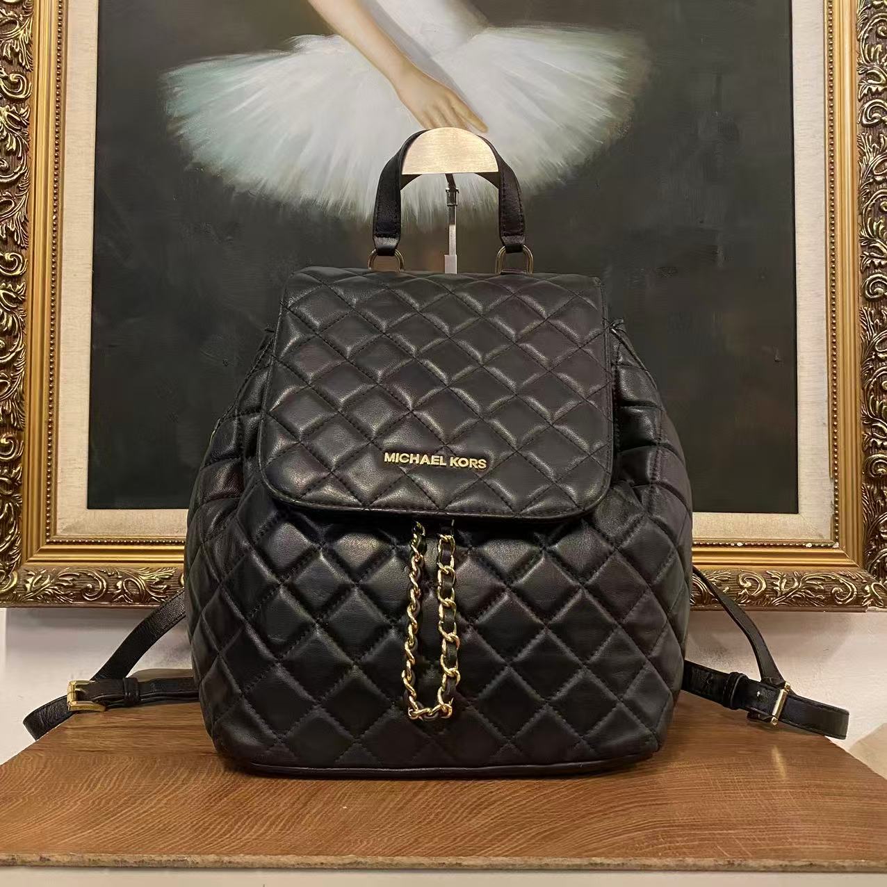 95新 MICHAELKORS/迈克高仕 mk双肩包/001317