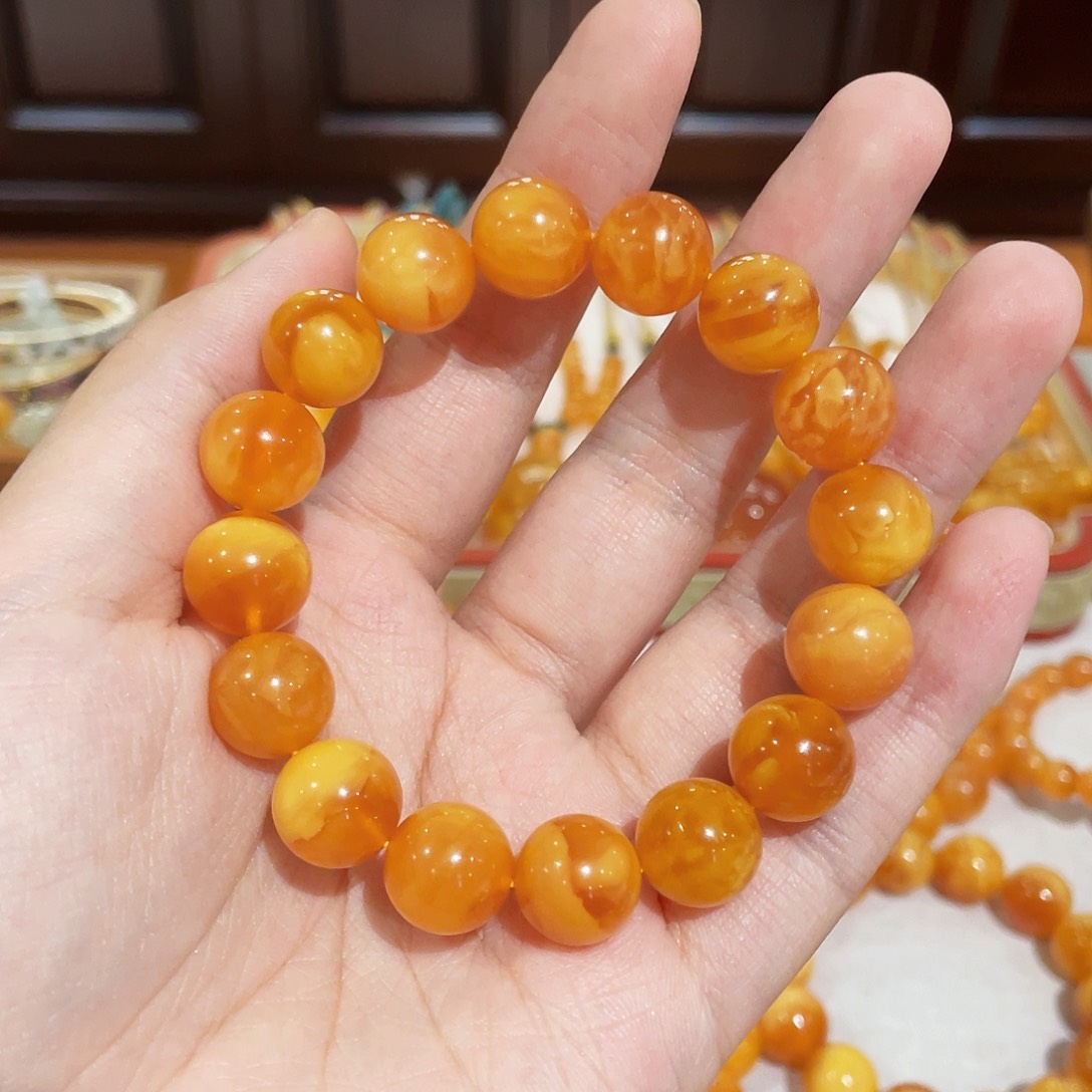 蜜蜡手链未镶嵌手串