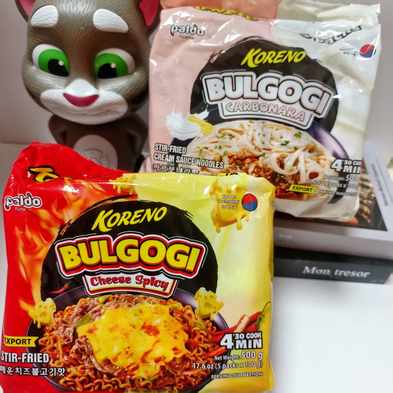 paldo/八道 【环球小姐同款】辣芝士烤肉拌面奶油培根宽面条拌面