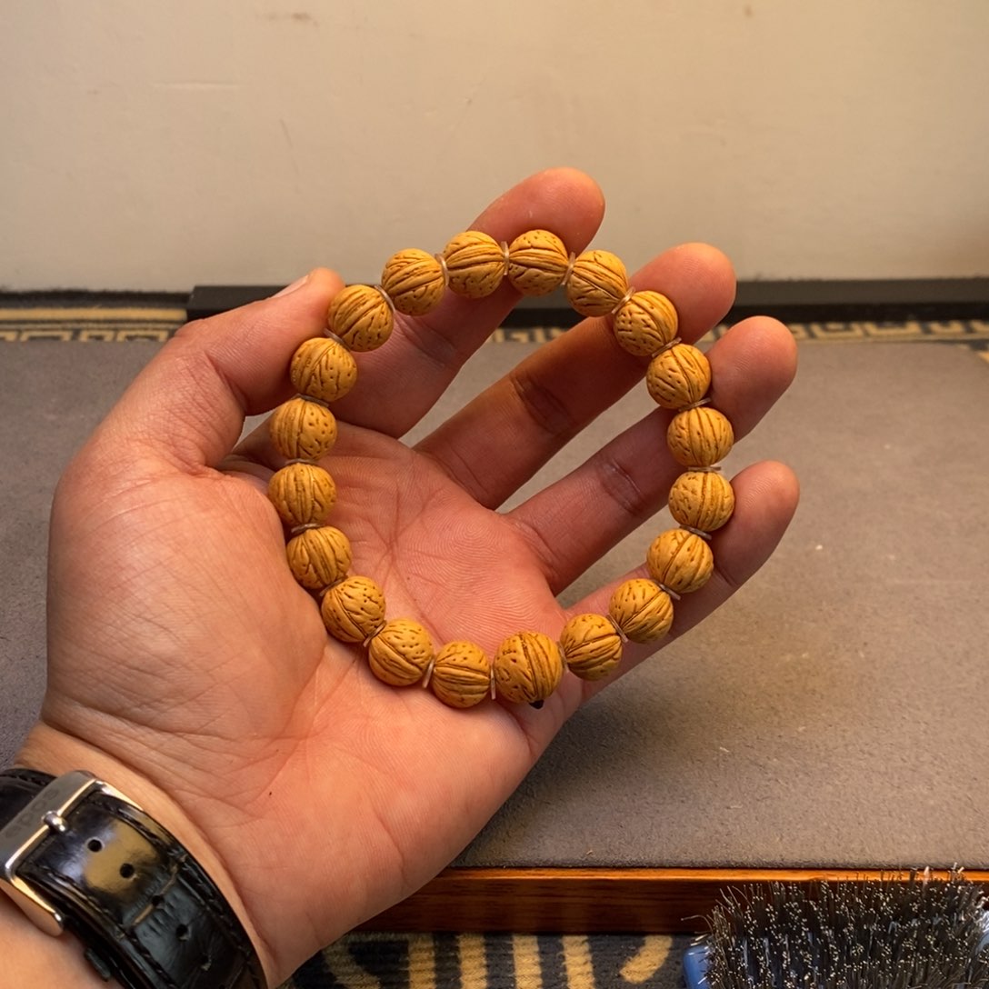 桃核吊坠小黄桃12毕业串