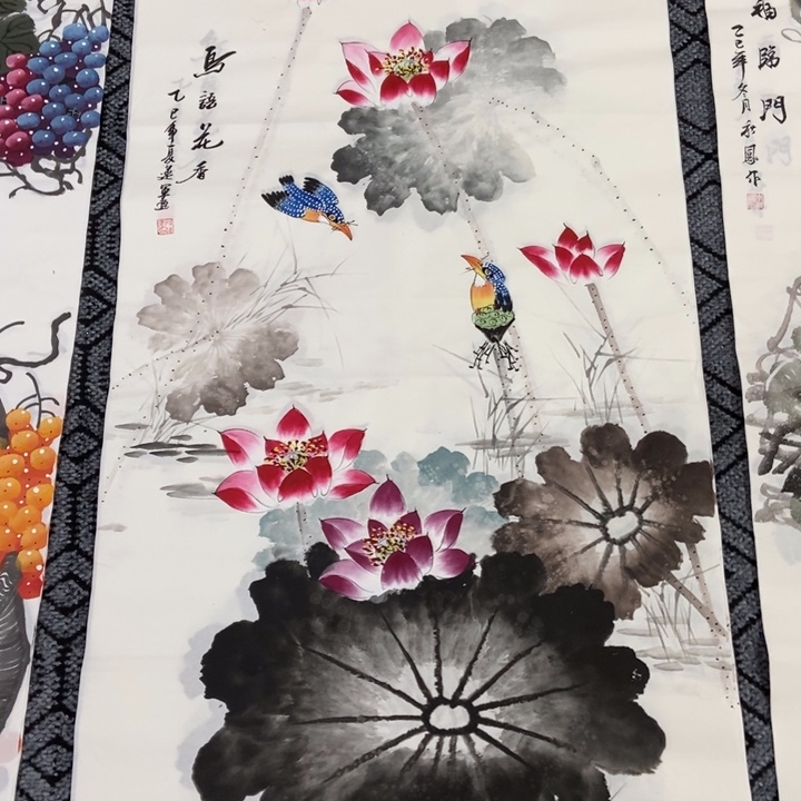 枕书斋画廊的直播间
