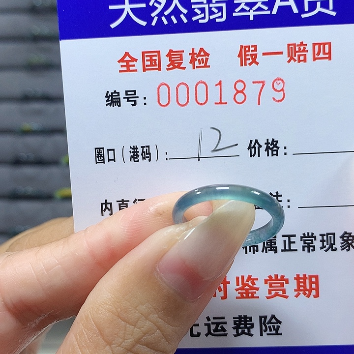 翡翠未镶嵌戒圈1879