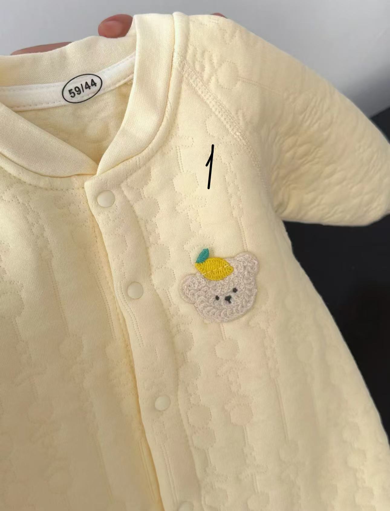 冠军嘛嘛冬季宝宝厚夹棉藏青休闲裤2578135