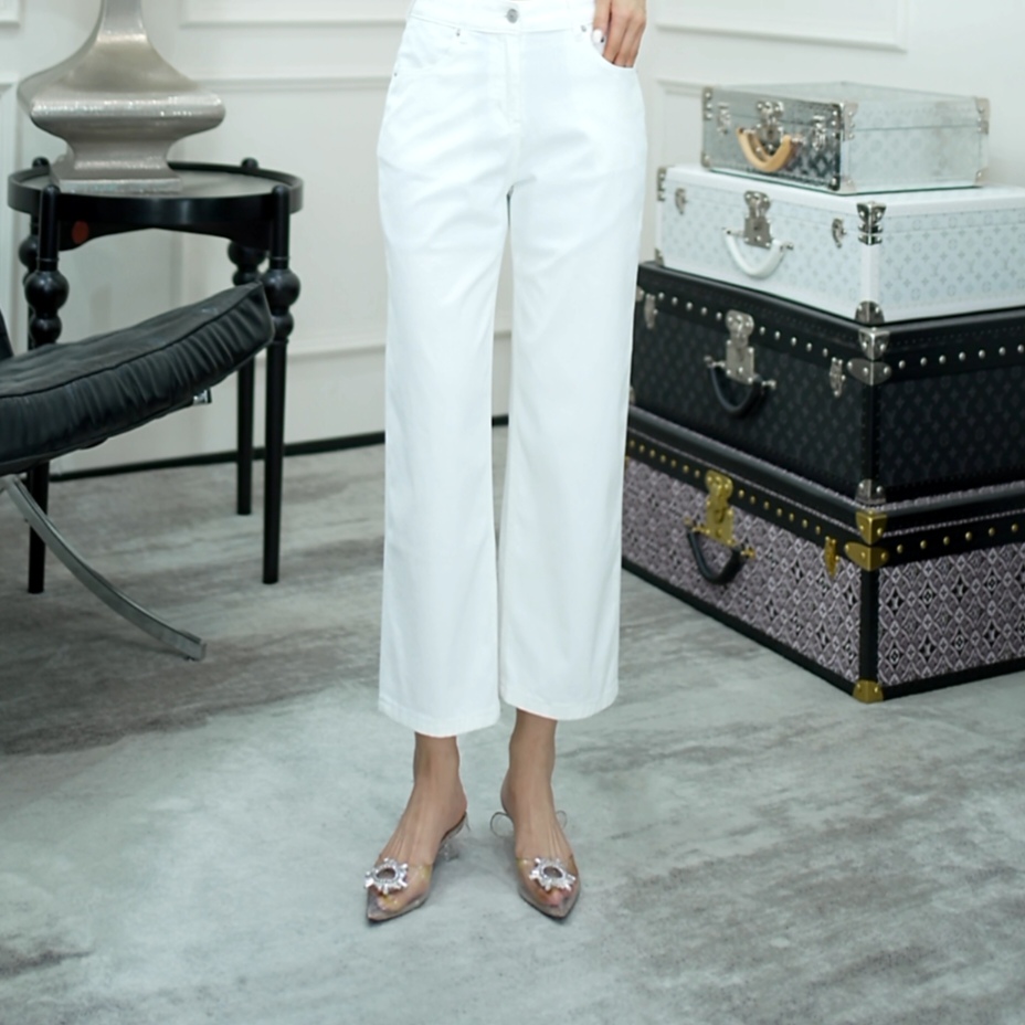 Betty Bairn【匠心/流烟】高定系列直筒牛仔裤25B-BW002