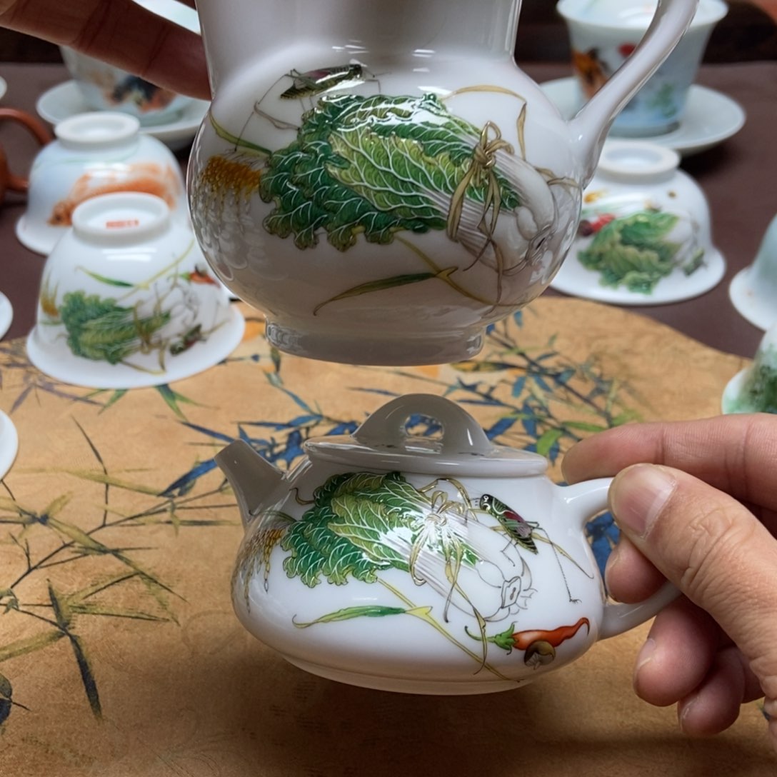 托*手工珐琅彩百财一套