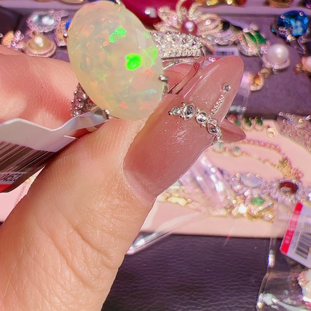 欧泊欧泊戒指银S925镶嵌