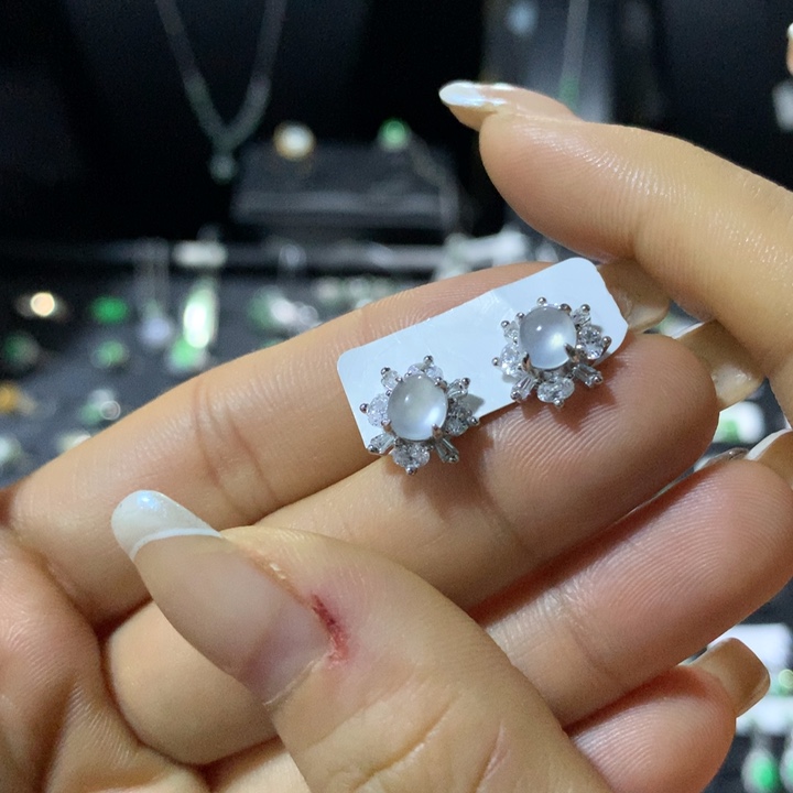 翡翠银S925镶嵌戒指