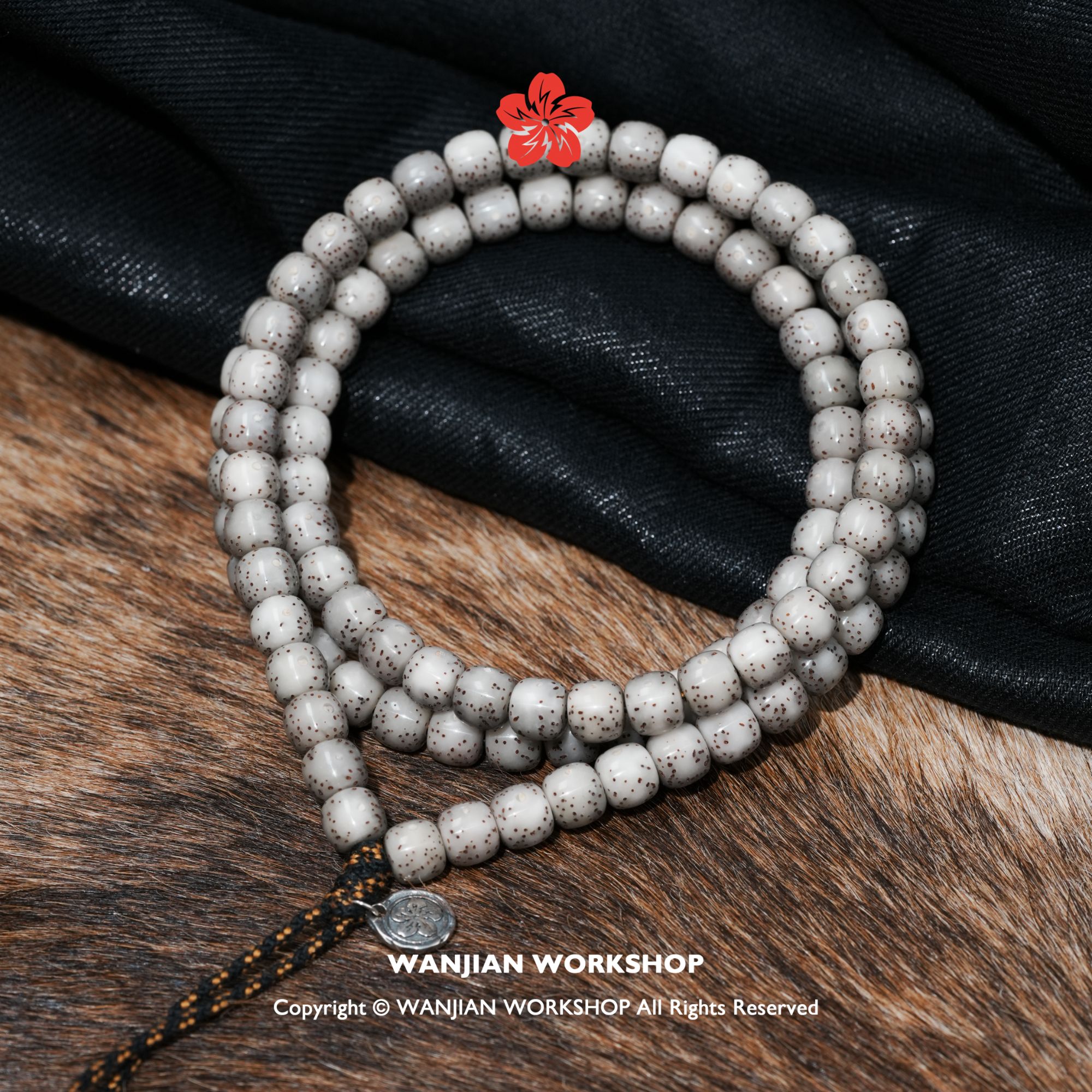 【万涧造物】星月菩提 原生态108长串 尺寸8 针尖星点料 老型珠