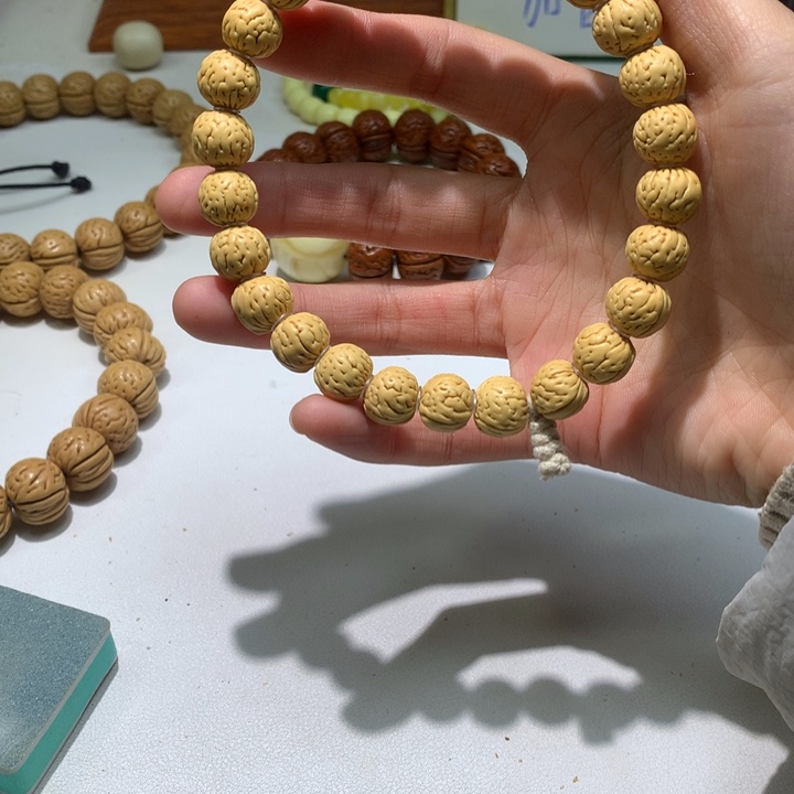 看***我桃核吊坠野生桃核奶油皮小尺寸