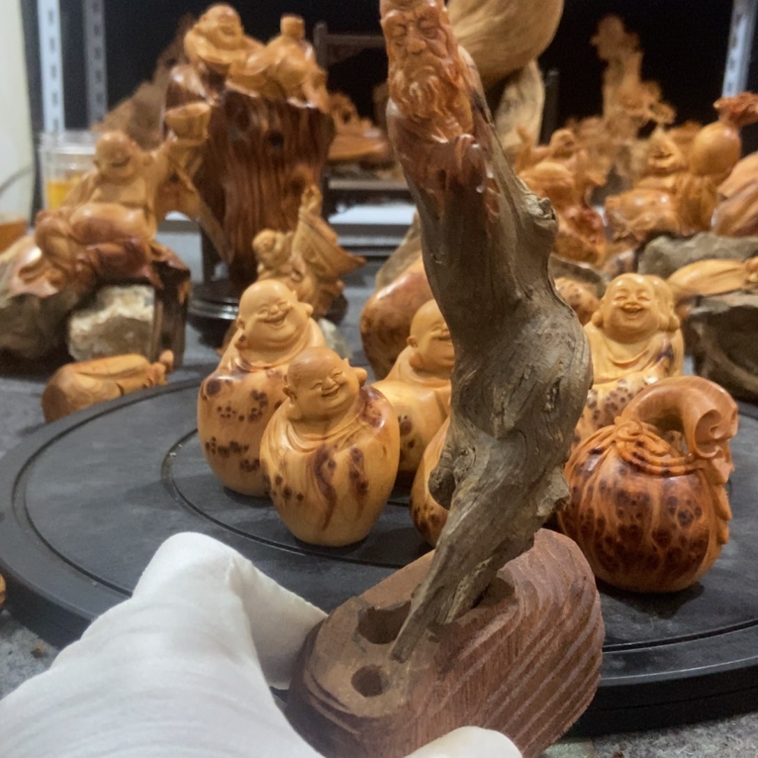 柏木（崖柏）原皮达摩