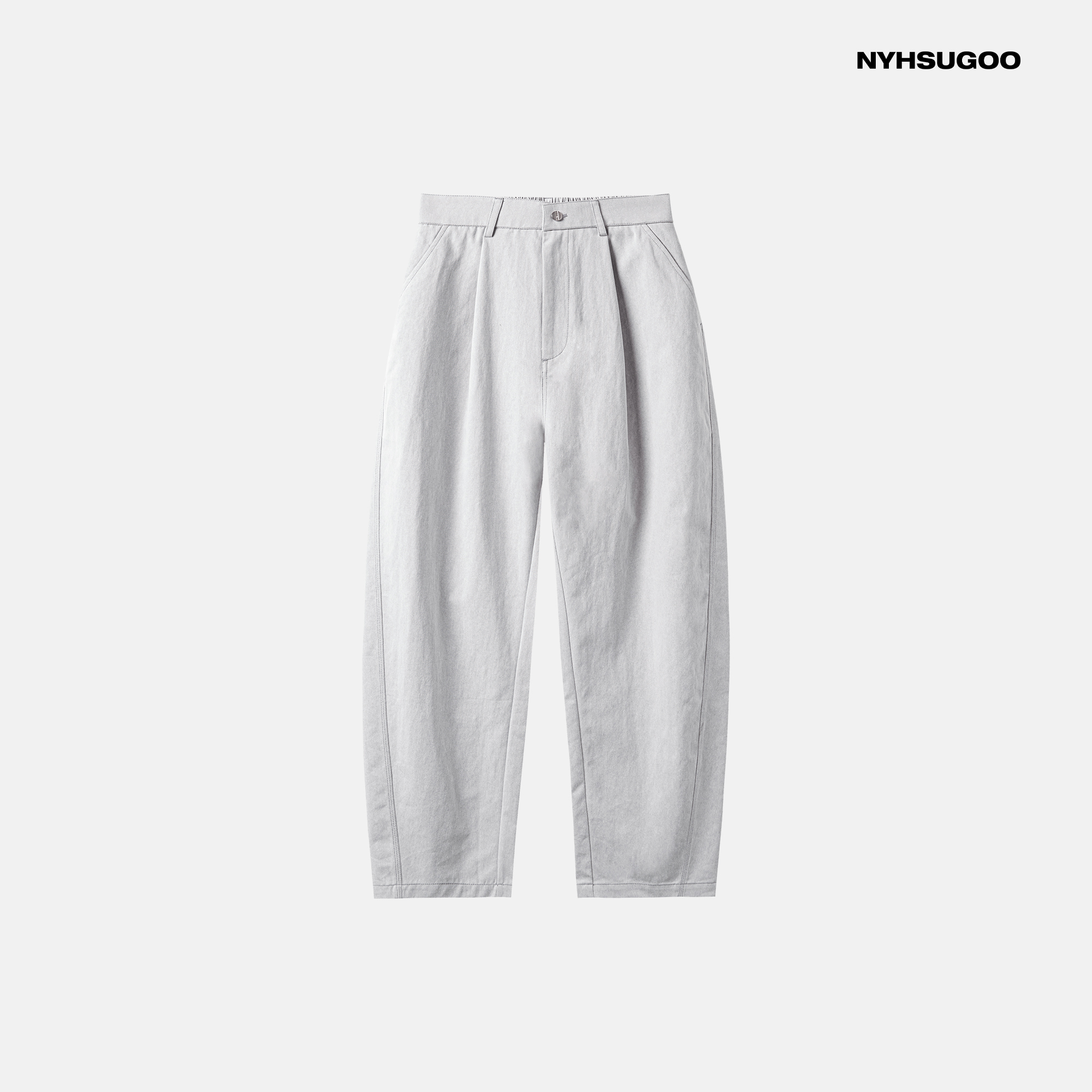 NYHSUGOO/南乙3610致橡树春夏男士新品弯刀宽松休闲裤百搭显瘦裤