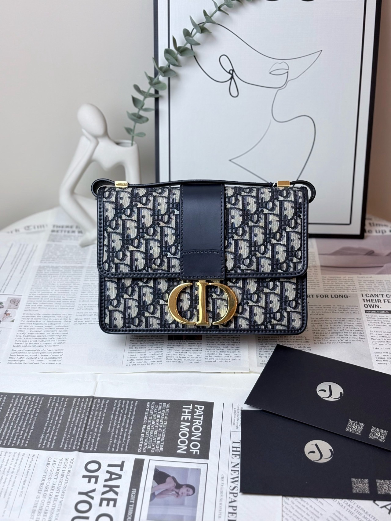 95新 DIOR/迪奥 蒙田30 皮肩带 22年/JW5725