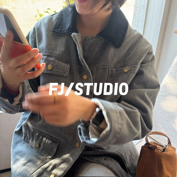 FJ/STUDIO［复古砂洗轻羽]做旧砂洗，有感觉，轻羽，可甜可盐，显瘦